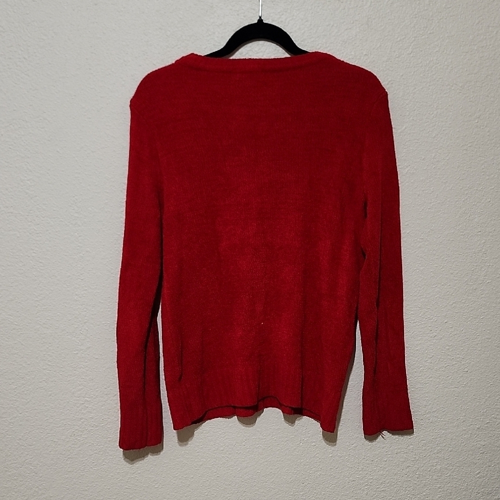 White Stag Red Crew Neck Sweater - Picture 5 of 6